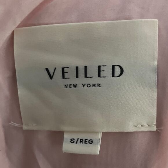 Veiled Collection New York Designer Maxi Dress Light Pink Crepe US Small - Picture 6 of 9